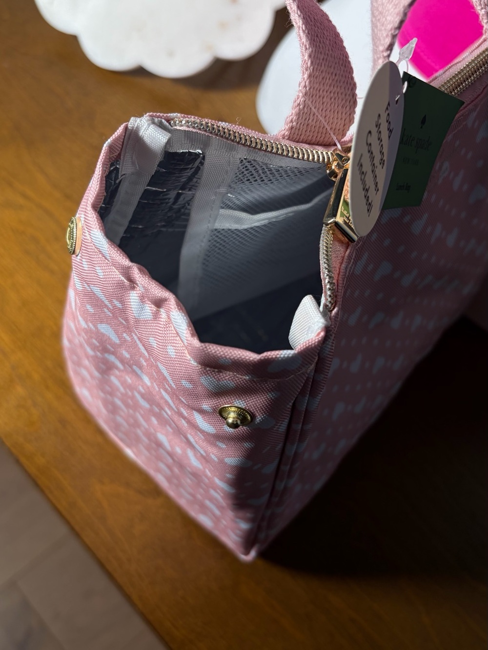 kate spade - Pink Heart Lunch Tote - Picture 9 of 10
